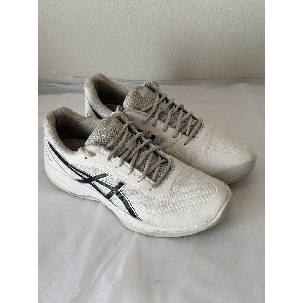 ASICS GEL-Game 8 Women’s Tennis Shoes White Black 1042A152 Size 12 US / 44.5 EU